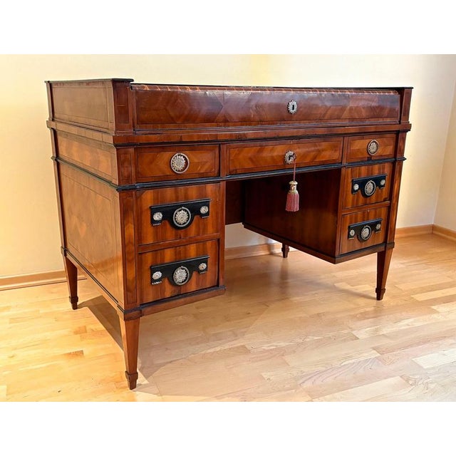 Late 18th Century Empire Roll Top Writing Desk in Nutwood For Sale - Image 18 of 18