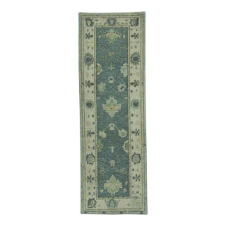 Turkish Oushak Rug 2'9" x 8'3" #19095 For Sale