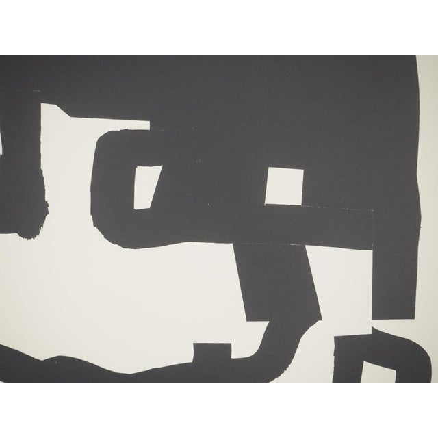 Eduardo Chillida, Abstraction en noir et blanc, Lithograph For Sale - Image 4 of 8