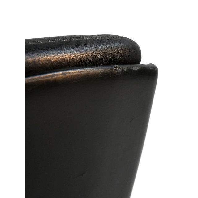 Black Vintage Scandinavian Armchair, 1970s For Sale - Image 8 of 12