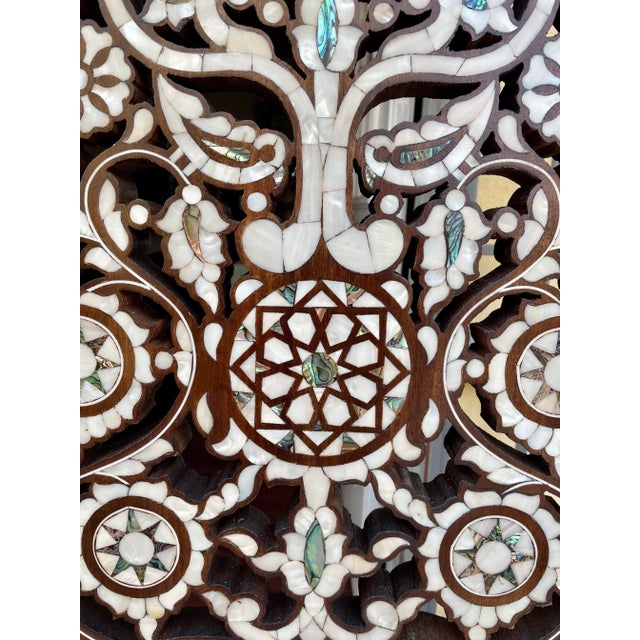 1980s Contemporary Mother of Pearl Inlaid Arm Rest Chair For Sale In Los Angeles - Image 6 of 7