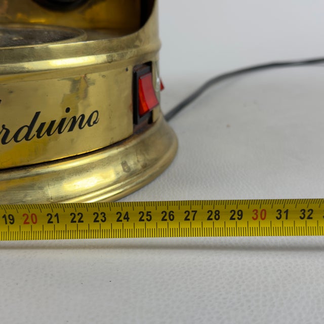 Victoria Arduino Espresso Machine in Hammered Brass, 1960 For Sale - Image 14 of 16