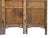 Vintage Finish Openwork Figural 4 Panels Wood Floor Screen Room Divider For Sale - Image 9 of 11