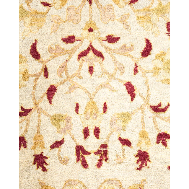 Traditional Mogul, One-of-a-Kind Hand-Knotted Area Rug - Ivory, 10' 1" x 20' 0" For Sale - Image 3 of 8