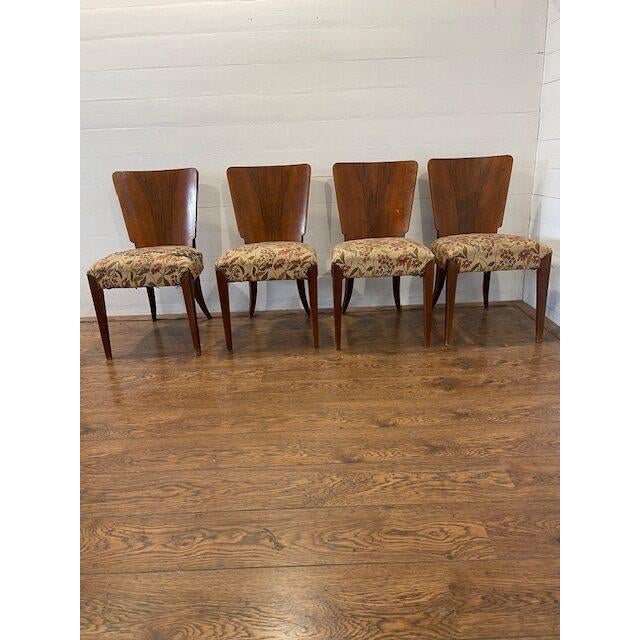 Vintage H-214 Chairs by Halabala, 1930, Set of 4 For Sale - Image 11 of 11