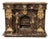 Black Marble Fireplace Mantel Gold Corinthian Columns, Neoclassical Surround For Sale
