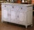 Late 19th Century 19th Century French Louis XVI Carved Painted Three-Door Buffet With Drawers For Sale - Image 5 of 13