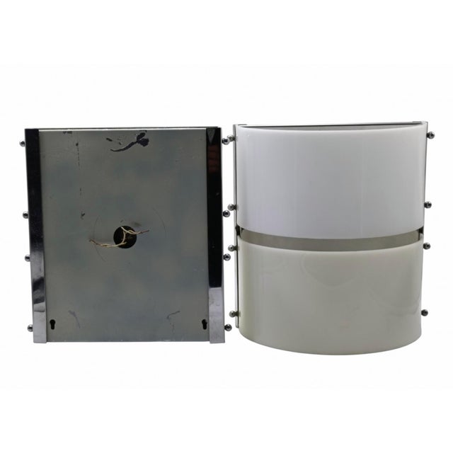 Vintage Italian Space Age Wall Lamps from Stilux Milano, 1970s, Set of 2 For Sale - Image 3 of 5