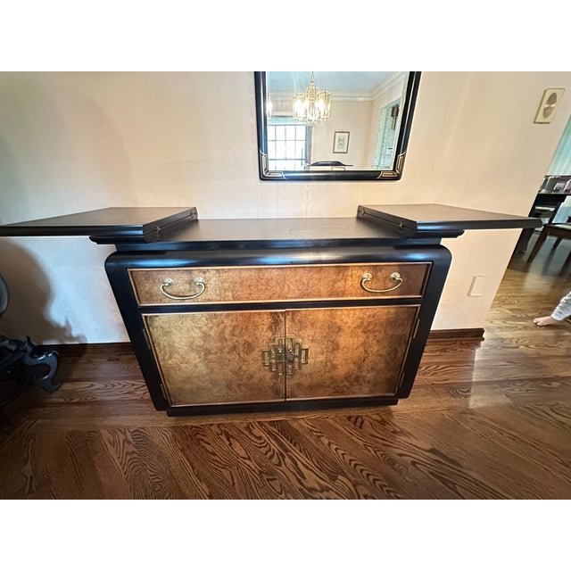 Stunning chinoiserie piece by Century. The Chin Hua collection was designed by Raymond Sobota. Highly sought-after Ming-...