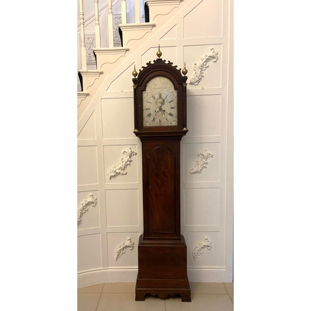Antique Georgian Mahogany 8 Day Longcase Clock by James Field of Hempstead, 1785 For Sale - Image 17 of 17