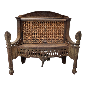 Vintage Montgomery Ward Cast Iron Gas Heater Fireplace Insert With Scrollwork Vintage Home Decor Damage
