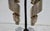 Late 20th Century Brutalist Silver Metal Clip-on Earrings For Sale - Image 5 of 5