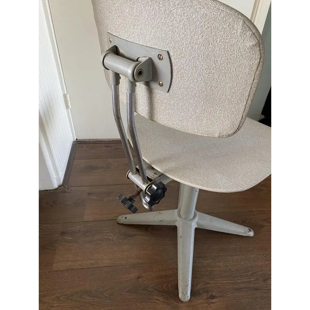 Gray Vintage Industrial Desk Chair by Friso Kramer, 1950s For Sale - Image 8 of 10