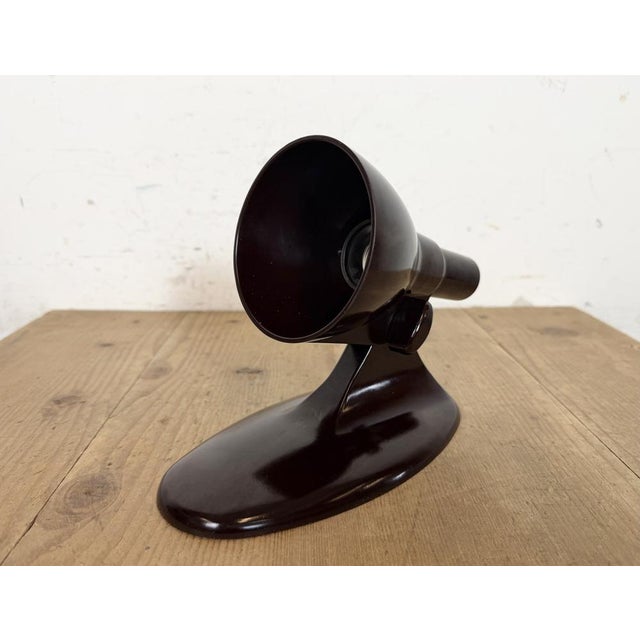 Vintage Brown Bakelite Wall Light from Elektrosvit, 1950s For Sale - Image 11 of 18