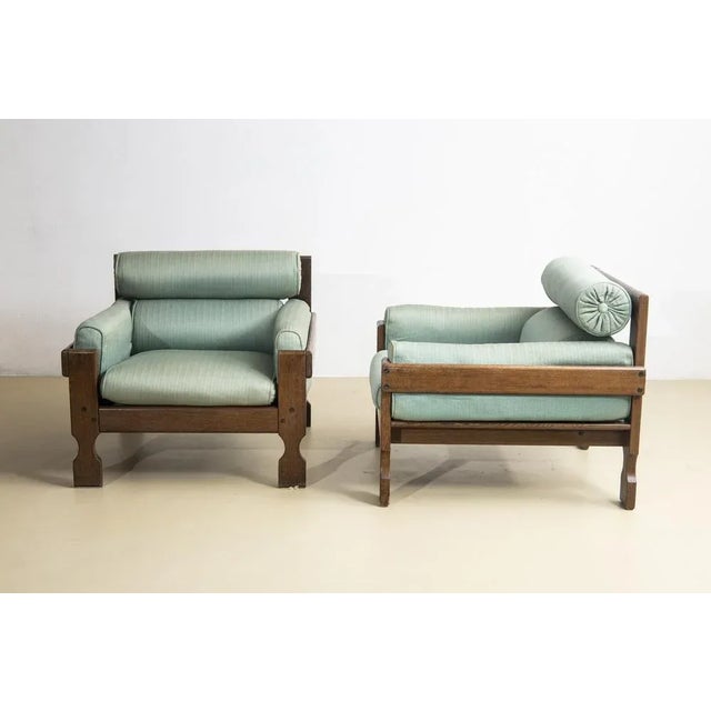 Wood Set of Mid-Century Italian Armchairs by Cencetti, 1950s For Sale - Image 7 of 7