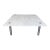 Mid-Century Carrara Marble Square Cocktail Table in the Manner of Katavolos For Sale