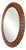 Oval Woven Mirror from Úluv, 1960s For Sale