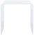 Transparent Pryor Acrylic Side Table in Clear For Sale - Image 8 of 8