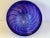 Signed 1991 Robinson Scott Handblown Art Glass Bowl – Iridescent Purple-Blue With Pink Spiral Pattern For Sale - Image 12 of 12