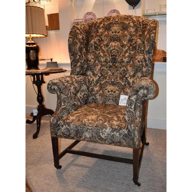 American Hepplewhite Wing Chair of the Late 1700s Period | Chairish