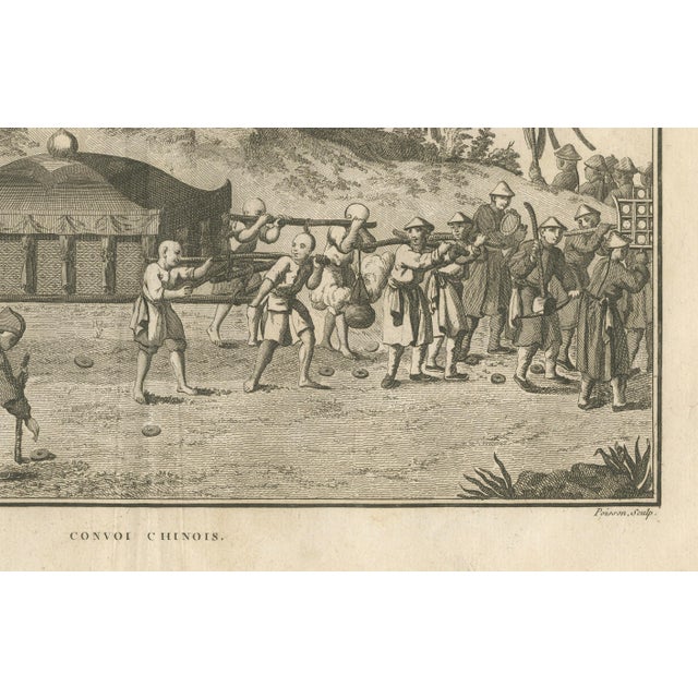 Chinese Funeral Procession with Palanquin Engraving After Sonnerat, 1806, Paper For Sale - Image 3 of 10