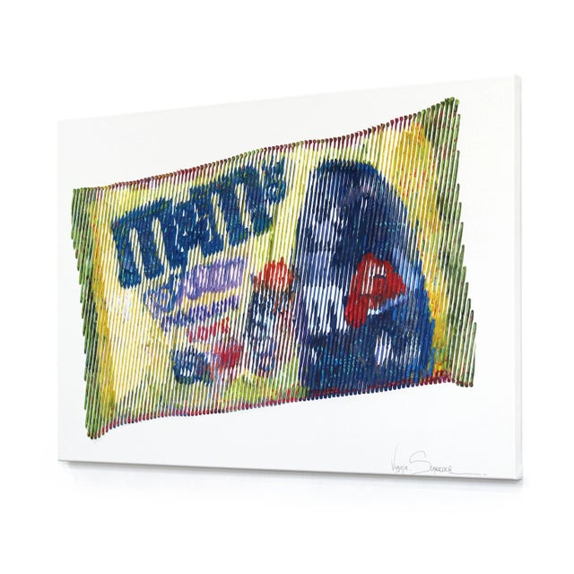 My Favorite Candy Forever - Colorful Textural Abstract 3d Candy Food Painting Original Artwork by Virginie Schroeder For Sale In Los Angeles - Image 6 of 8