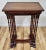 Set of Four English Mahogany Regency Style Bamboo Carved Nesting Tables For Sale In New York - Image 6 of 13