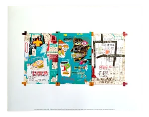 Jean Michel Basquiat Estate Fine Art Offset Lithograph Pop Art Print " Ishtar " 1983