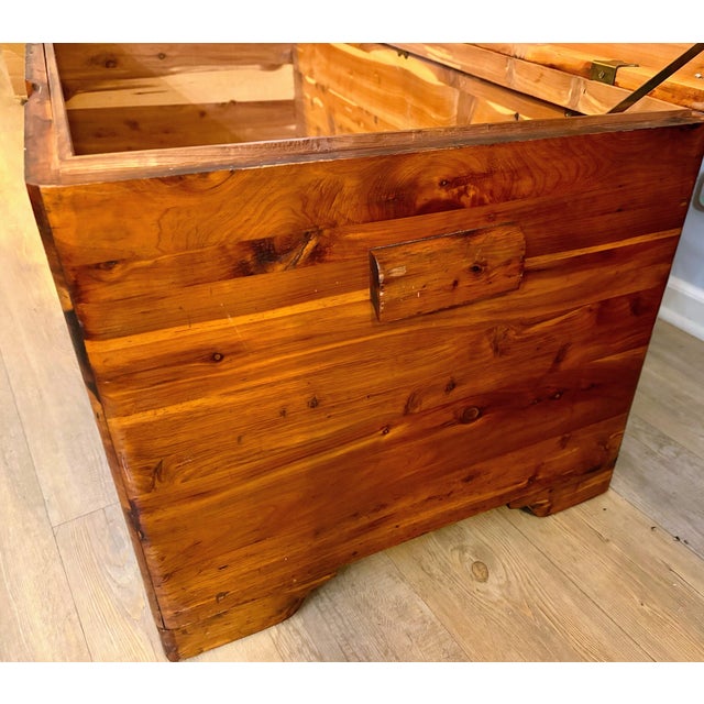 Vintage Mid-Century Solid Pine Cedar Chest by Bally MFG Co For Sale - Image 11 of 15