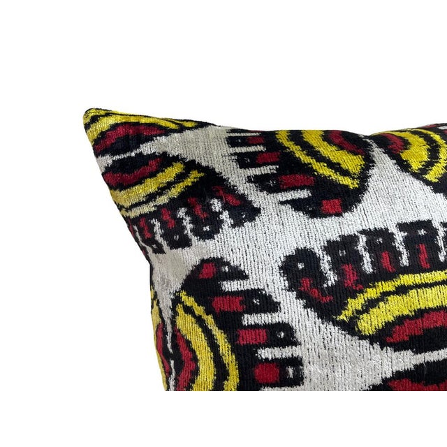 Velvet Silk Cushion Cover with Eye Design, 2000s For Sale - Image 8 of 11