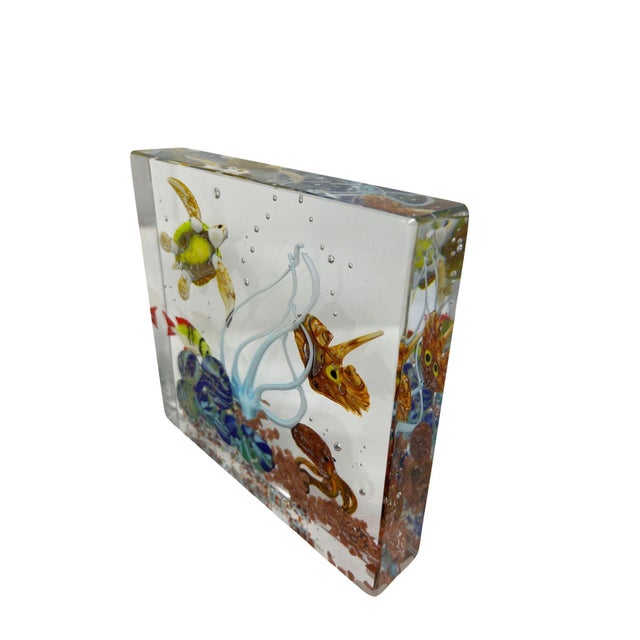 Price reduced $400. Now only $799! Stunning Murano Glass Aquarium by Glass Master Costantini Add a touch of elegance to...