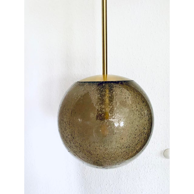 Mid-Century Globe Air Bubbles Ball Hanging Lamp from Peill & Putzler, 1960 For Sale - Image 4 of 13