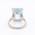 Metal Vintage Cocktail Ring 18K Gold and Aquamarine, Size 5.75 For Sale - Image 7 of 8