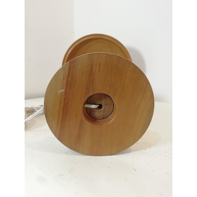 Table Lamp in Turned Boxwood, 1950s For Sale - Image 9 of 10