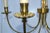 Maison Charles Style Feuilles Gold Leaf & Brass 6-Light Chandelier France 1960 For Sale - Image 9 of 13