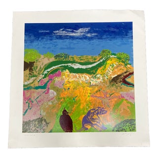 Contemporary Original Lithograph by Robby Krieger “She Lives on Love Street” Printers Proof For Sale