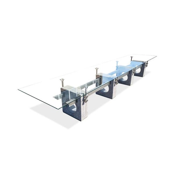 Vintage Brutalist Concrete Dining Table, 1970s For Sale - Image 6 of 18