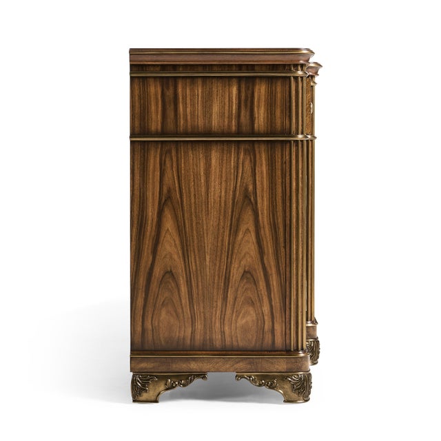 English Traditional Sideboard With Brass Inlay For Sale In Greensboro - Image 6 of 8
