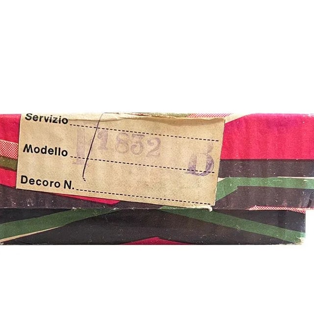 Vintage Cut to Clear Cranberry Cordial Glasses in Original Box Set of 6 - Italy For Sale In Oklahoma City - Image 6 of 6