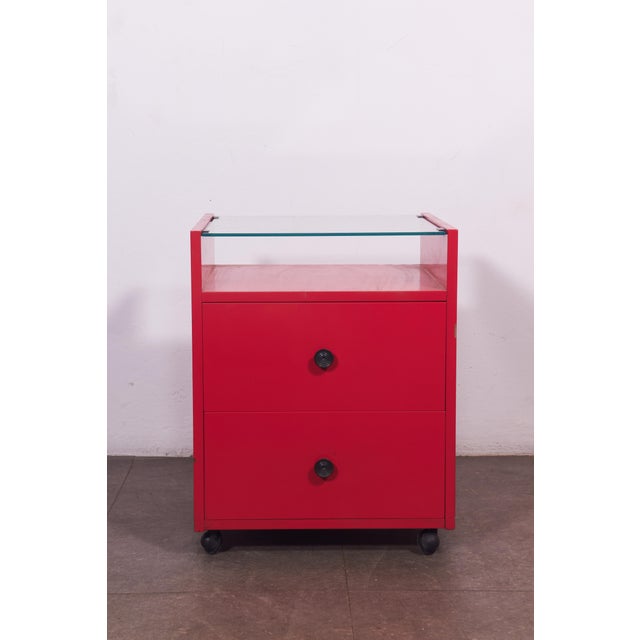 Red Bedside Tables by Carlo De Carli for Sormani, 1970s, Set of 2 For Sale - Image 18 of 18
