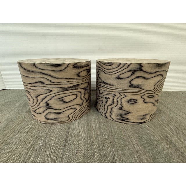 Ettore Sottsass Ettore Sottsass Zebra Cocktail Side Tables, Pair For Sale - Image 4 of 12