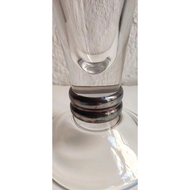 Transparent Glass Vase, Spain, 1980s For Sale - Image 3 of 5