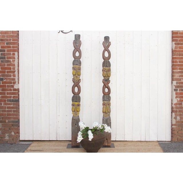 Pair of Antique African House Post For Sale - Image 12 of 12