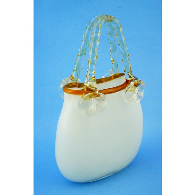 20th Century Glass Bag-Shaped Vase Sculpture by K I Bleikristall, Germany, 1970s For Sale - Image 6 of 18