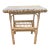 Wicker Side Table With Magazine Rack For Sale
