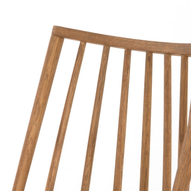 Four Hands Lewis Windsor Counter Stool - Sandy Oak For Sale - Image 9 of 10