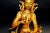 A large near 11 lb gilt bronze sculpture of Tibetan Vajrasattva. Seated padmasna on lotus throne, the Great Vajrasattva...