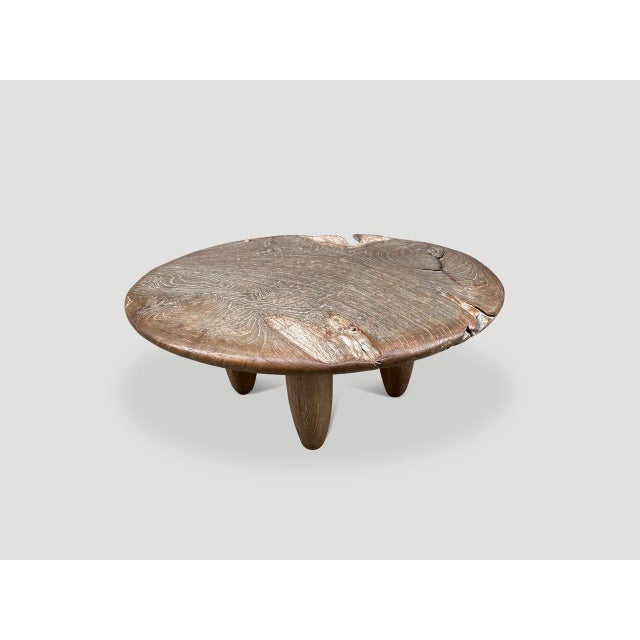 Andrianna Shamaris Mid Century Couture Teak Wood Coffee Table For Sale - Image 11 of 18