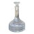 Vintage Etched Glass Decanter With Stopper For Sale