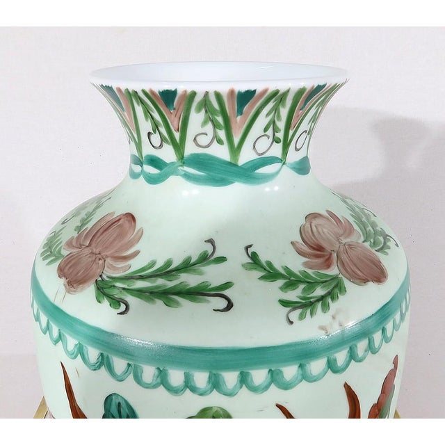 Limoges Porcelain Vase with Flower Decorations, 1930s For Sale - Image 6 of 18